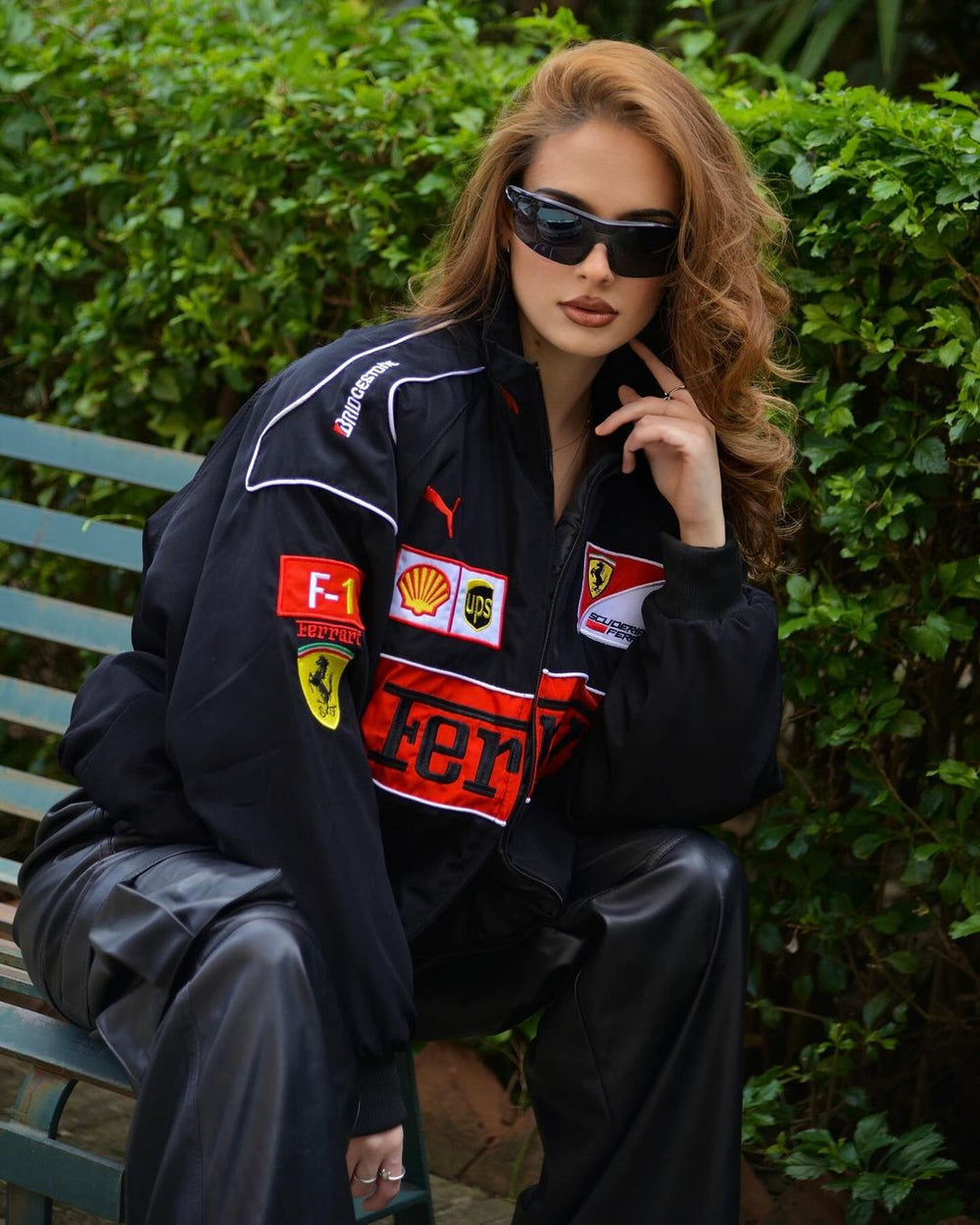 Black Ferrari Team Jacket