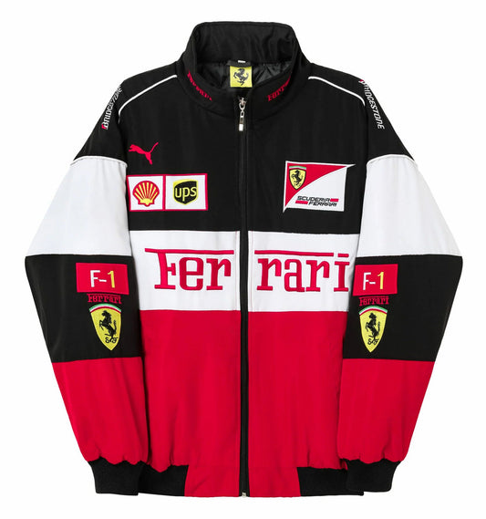 White Ferrari Team Jacket